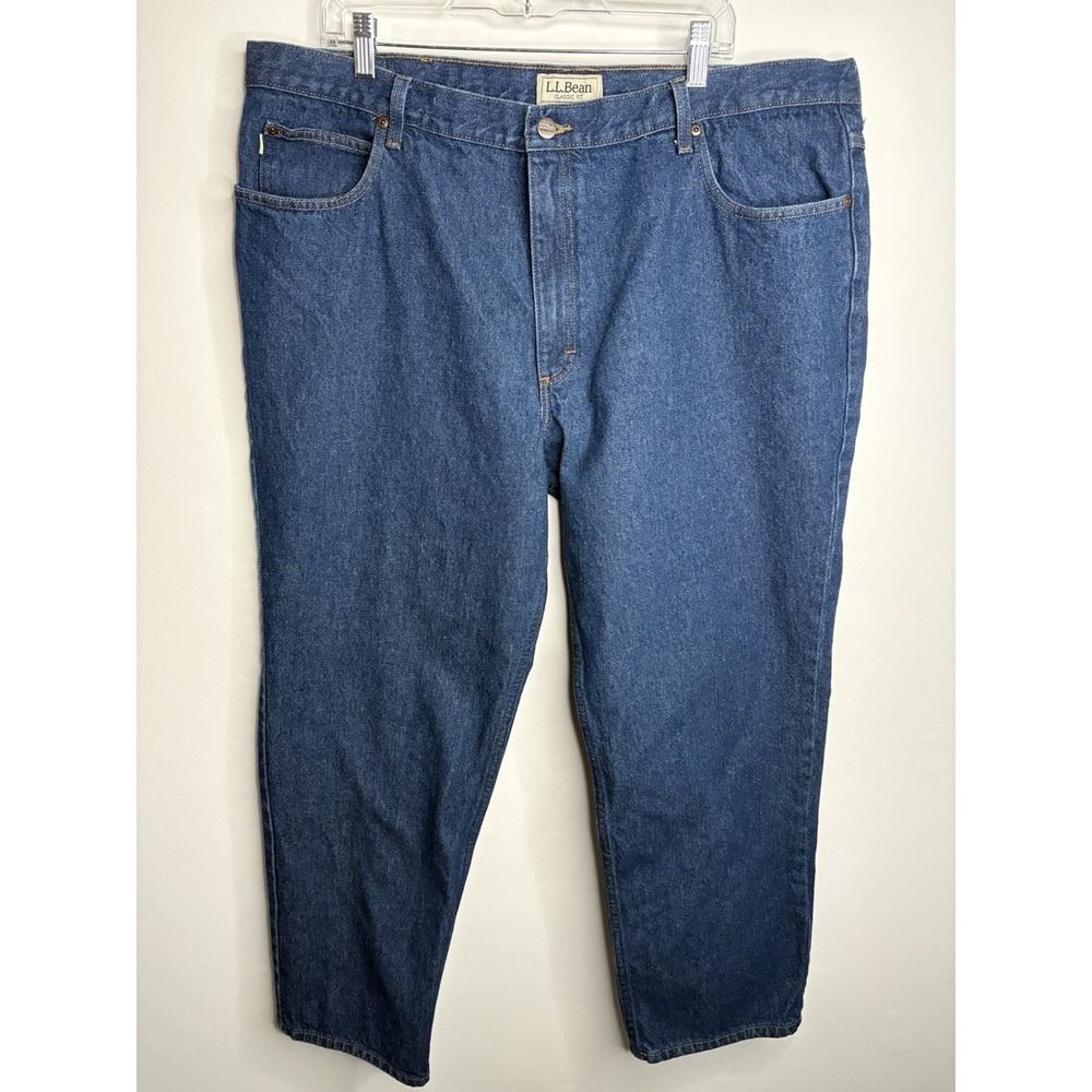LL Bean Men's 44x30 Classic Fit Jeans 100% Cotton 220626 Dad Cabin Outdoors